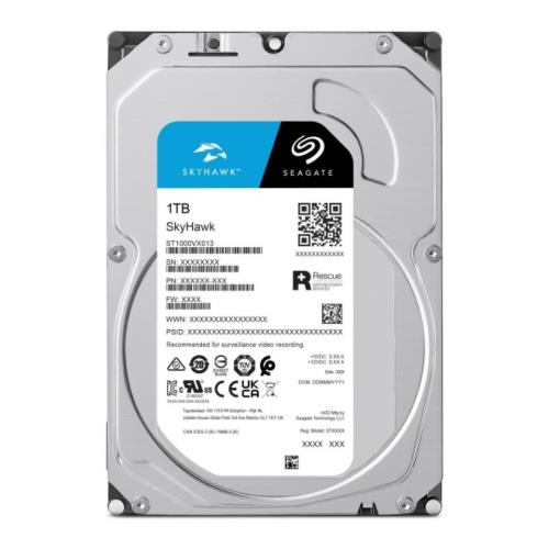 SEAGATE SKYHAWK 1TB 5400RPM 256MB 3.5" SATA3 7x24 Güvenlik Diski ST1000VX013